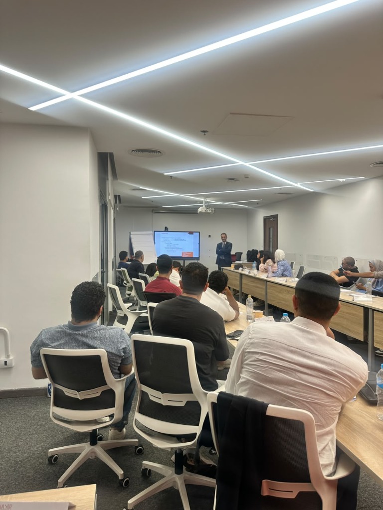 Prof. Hazem Halim delivering training at Banque Misr