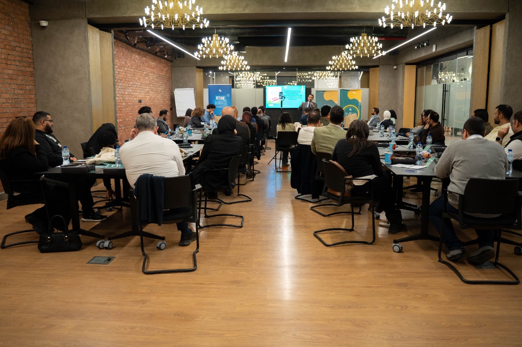Wide angle seminar room view