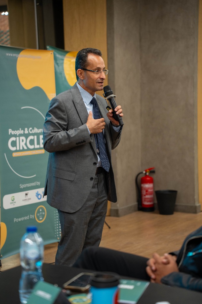 Dr. Hazem Halim side-profile speaking