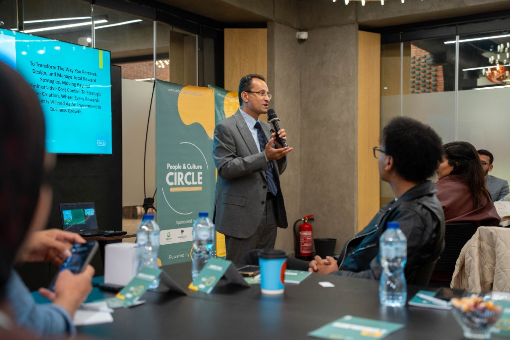 Prof. Hazem Halim speaking to audience