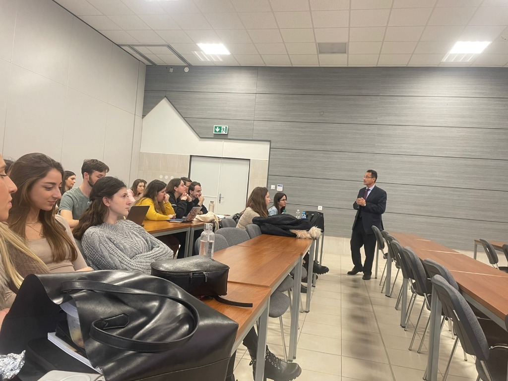 Prof. Hazem Halim presenting in Slovakia
