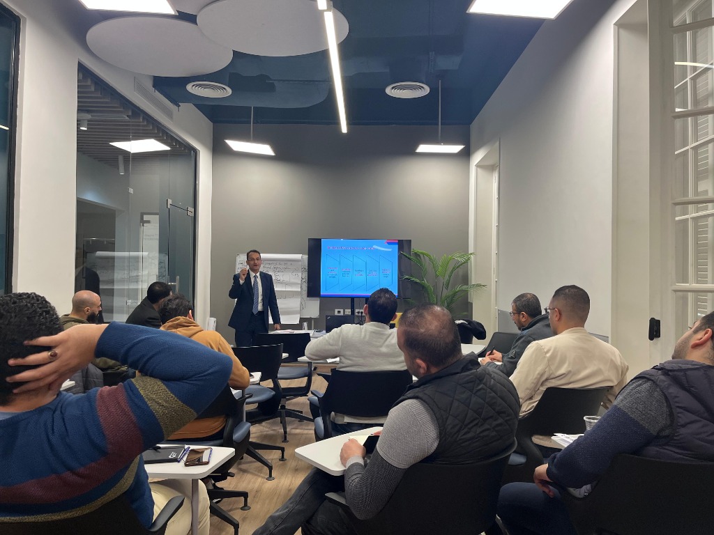 Dr. Hazem leading session